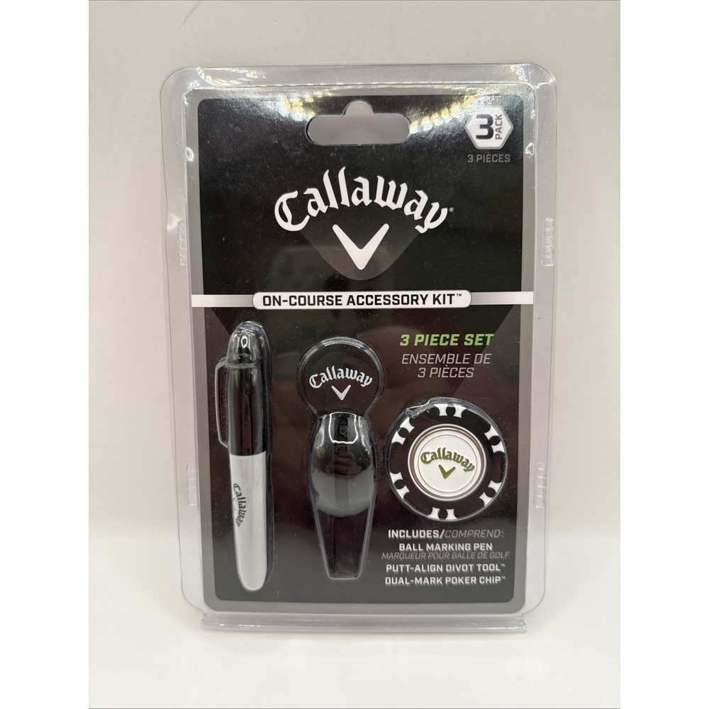 Callaway Golf‎ On-Course Accessory Starter Kit  Pen Divot tool Dual Mark Chip